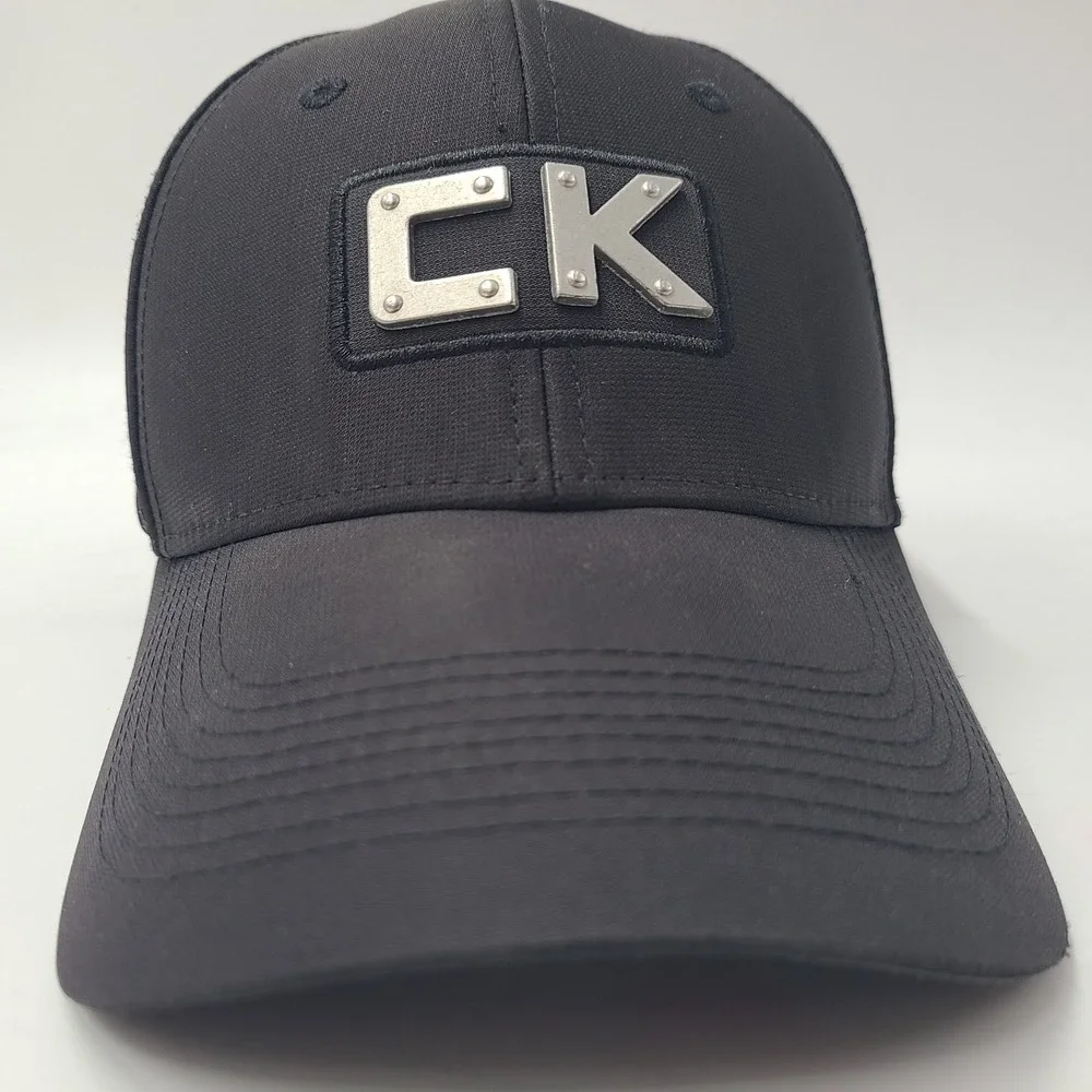 Calvin Klein Hat Strapback Black Polyester Adjustable Casual Everyday Wear Men‎